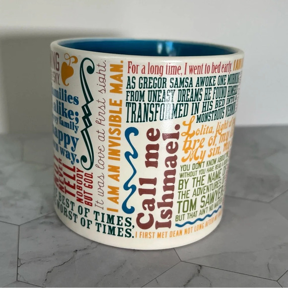 Unemployed Philosophers Guild Great Literary Openings Mug Book Lovers Gift - Picture 2 of 7